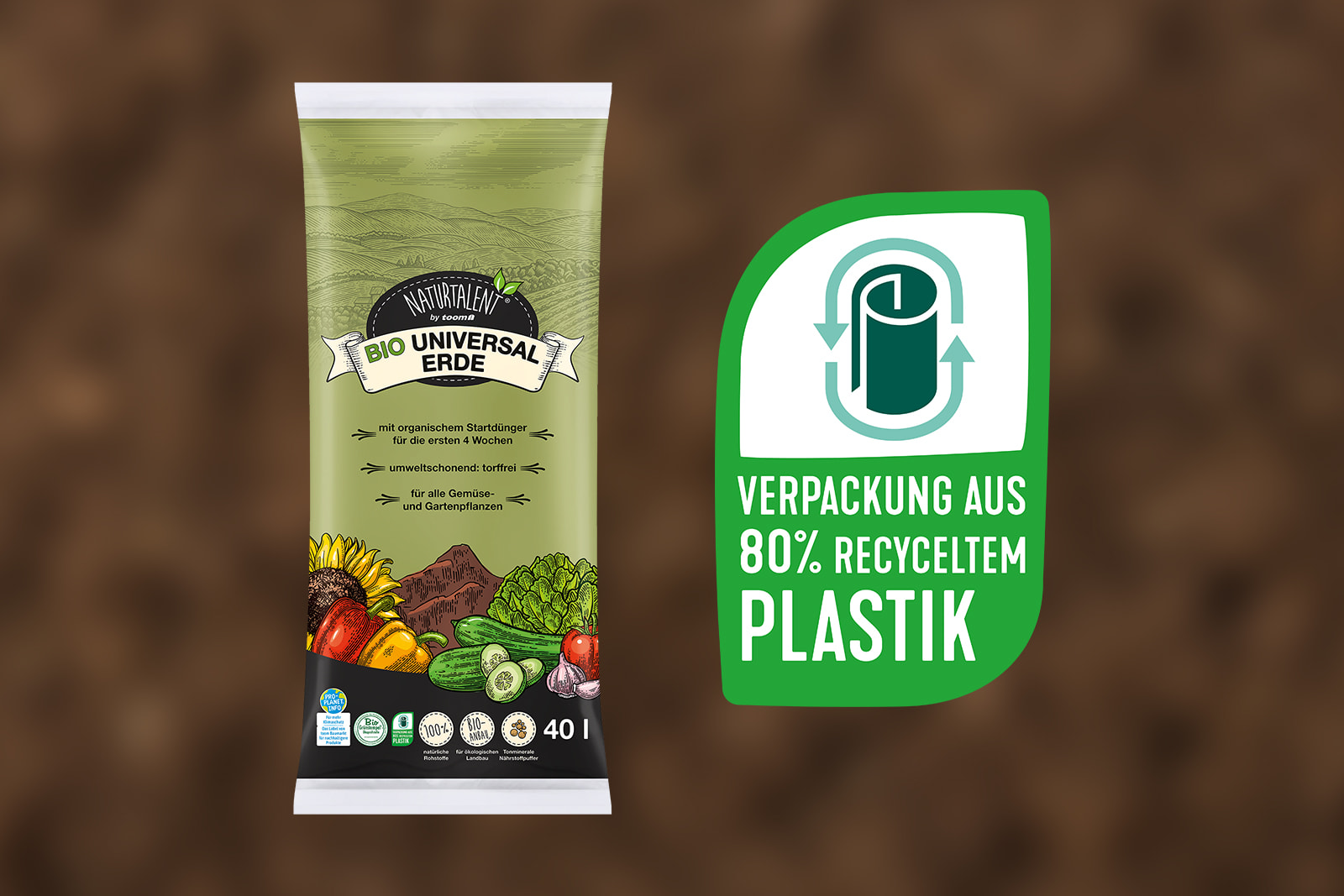 Eine Tüte Bio-Universalerde